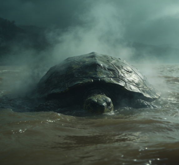 黄河深处挖出镇河巨龟：一夜蒸发，食龟者离