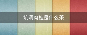 坑涧肉桂茶多少钱一斤(坑涧肉桂茶价格)