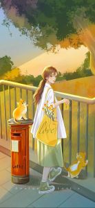 可人的手机壁纸少女：唯美女孩手机壁纸套图(5)