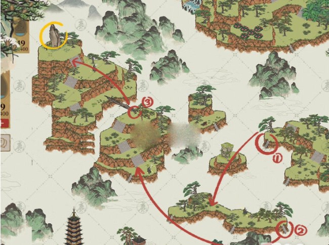 江南百景图徽州探险黄山云海攻略   徽州探险黄山云海连线通关路线图分享[多图]图片5