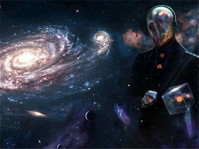 双胞胎星系 两个重叠螺旋星系组成中间有黑洞
